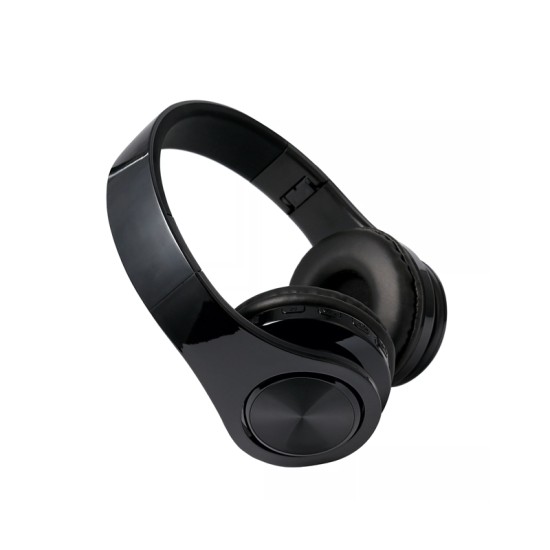 WIRELESS BLUETOOTH HEADPHONE TM-062 TF CARD/FM RADIO BLACK